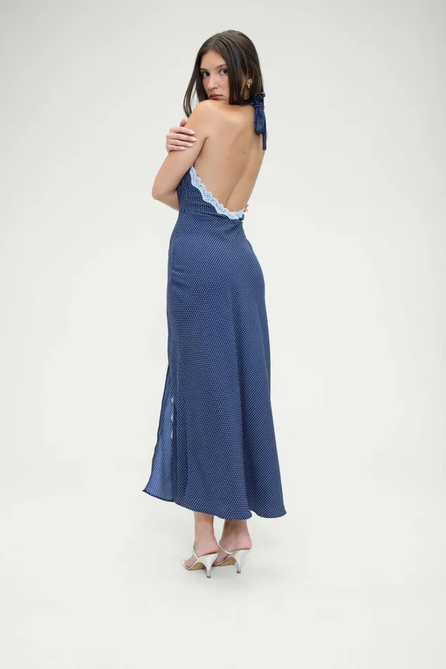Frankies Bikinis Madeleine Polka Dot Maxi Dress Dotty Women Dresses