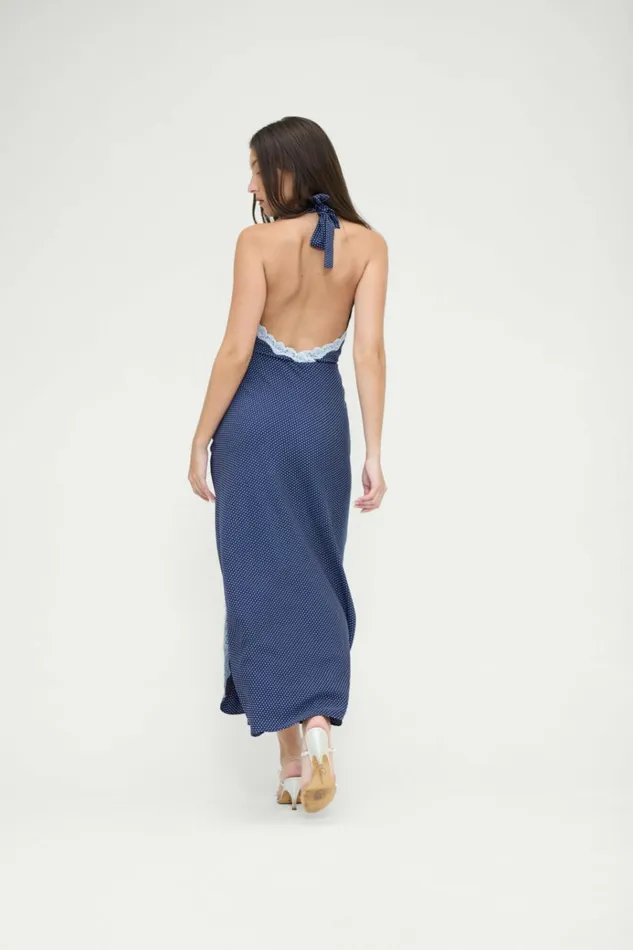 Frankies Bikinis Madeleine Polka Dot Maxi Dress Dotty Women Dresses