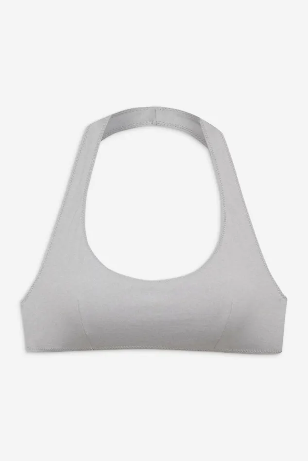 Frankies Bikinis Skyler Bikini Top Heather Grey Women Tops