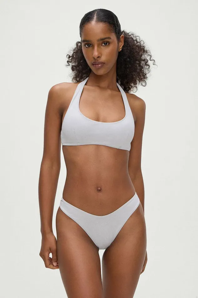 Frankies Bikinis Skyler Bikini Top Heather Grey Women Tops