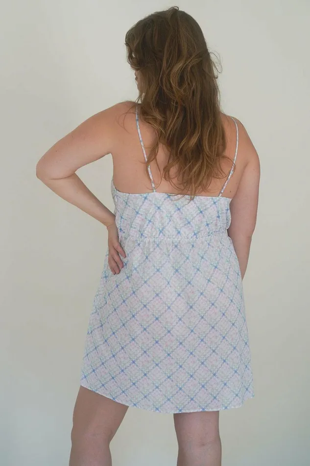 Frankies Bikinis X DJERF AVENUE Airy Poplin Mini Dress Cottage Meadow Women Dresses