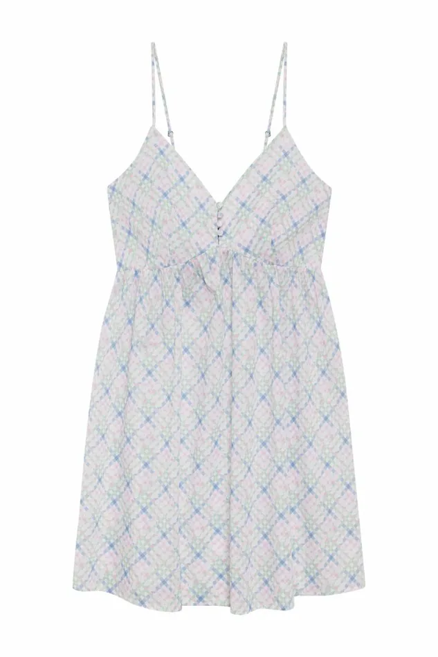Frankies Bikinis X DJERF AVENUE Airy Poplin Mini Dress Cottage Meadow Women Dresses