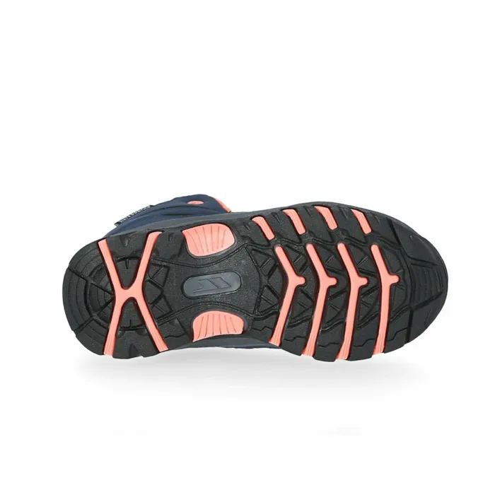 Gillon Waterproof Walking Boots Navyneon Coral Kids Trespass Walking Boots