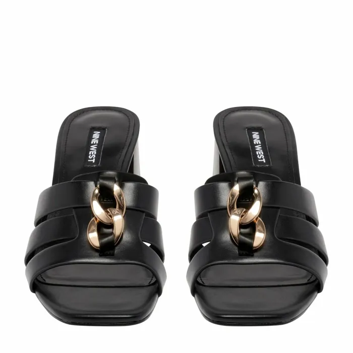 GIPPER Black Women Nine West Sandals