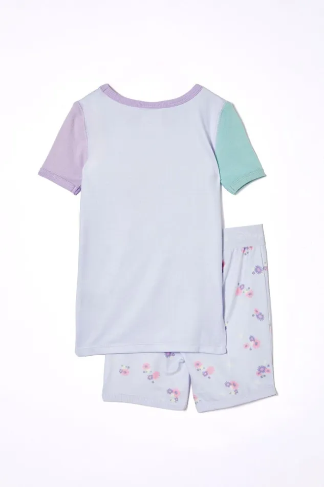 GirlsBoys Sleepwear Cotton On Harlow Super Soft Short Sleeve Pyjama Set License Lcn Dis Morning Bluefrozen Hey Sis