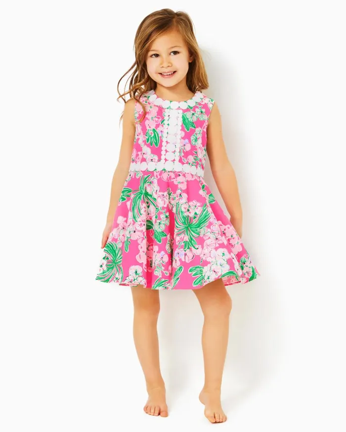 Girls Lilly Pulitzer Girls Dresses and Rompers Girls Idala Cotton Dress Roxie Pink Worth A Look Girls Lilly Pulitzer Girls Dresses and Rompers Girls Idala Cotton Dress Roxie Pink Worth A Look