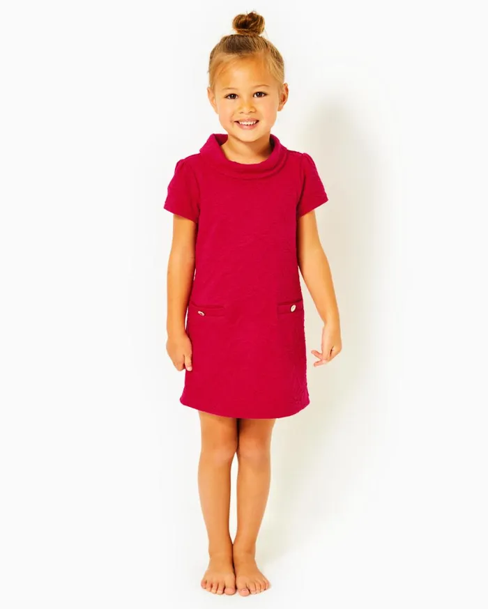 Girls Lilly Pulitzer Girls Dresses and Rompers Girls Mini Daisee Shift Dress Poinsettia Red Knit Pucker Jacquard Girls Lilly Pulitzer Girls Dresses and Rompers Girls Mini Daisee Shift Dress Poinsettia Red Knit Pucker Jacquard