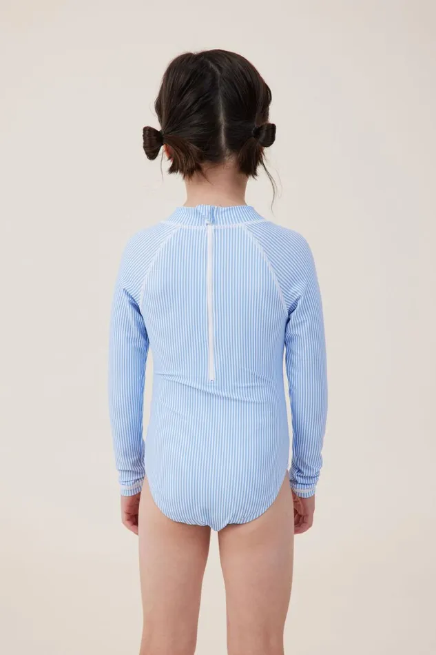 Girls Swimwear Cotton On Lydia One Piece Dusk Bluebirdie Stripe Girls Swimwear Cotton On Lydia One Piece Dusk Bluebirdie Stripe