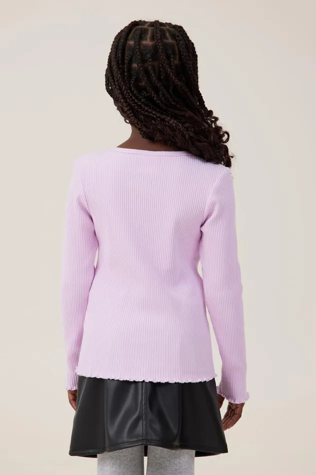 Girls Tops and TShirts Cotton On Jade Crew Pale Violet Girls Tops and TShirts Cotton On Jade Crew Pale Violet