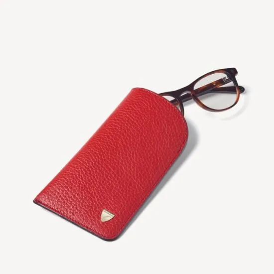 Glasses Case Cardinal Red Pebble Women Aspinal Of London Glasses Cases