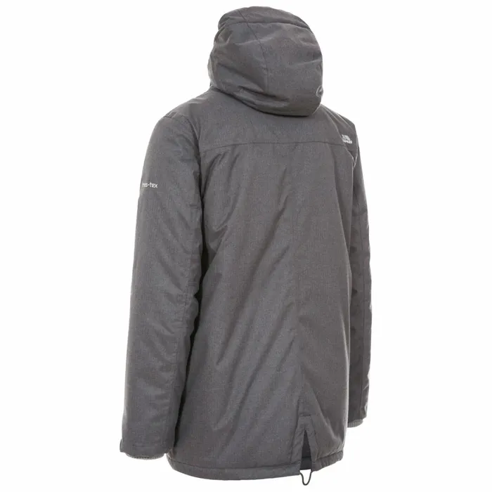Glover Waterproof Jacket Dark Grey Marl Men Trespass Waterproof Jackets