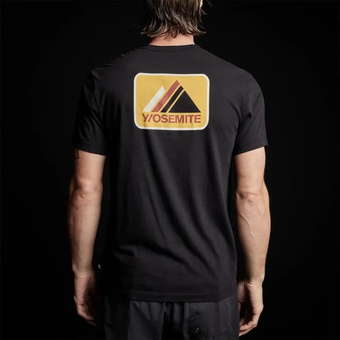 Graphics Men James Perse Short Sleeve Crew Alpine Graphic Black