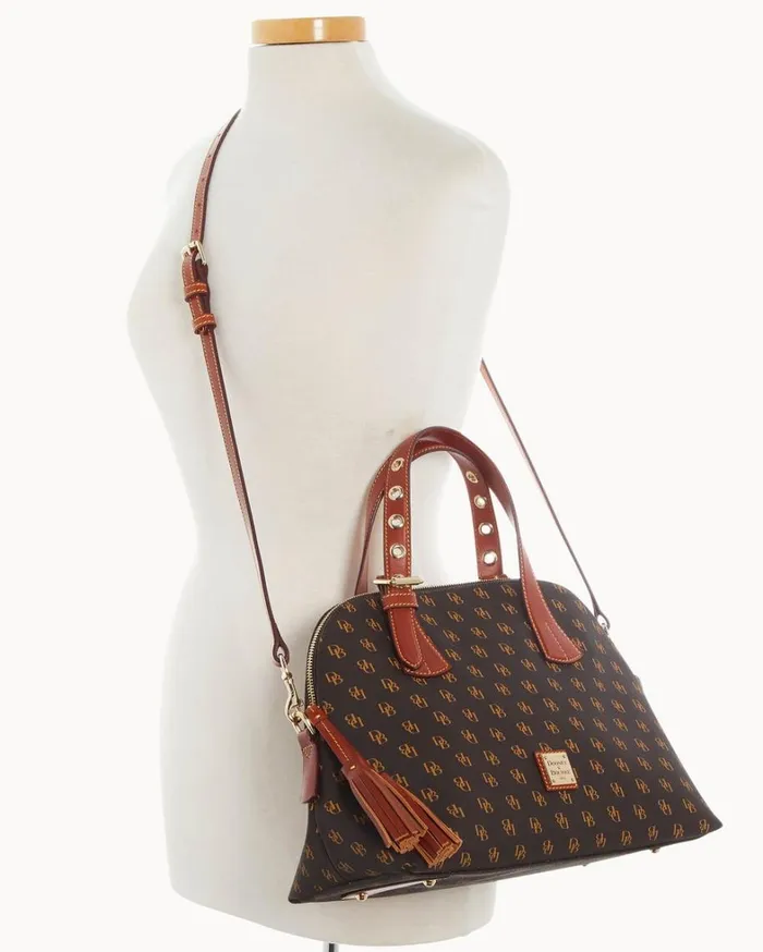 Gretta Small Audrey Brown Tmoro Women Dooney and Bourke Satchels Gretta Small Audrey Brown Tmoro Women Dooney and Bourke Satchels
