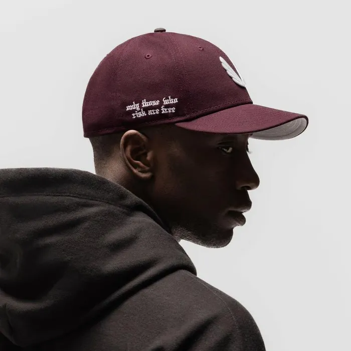 Hats and Headwear Men ASRV New Era 59Fifty Low Profile Hat Maroonwhite wings