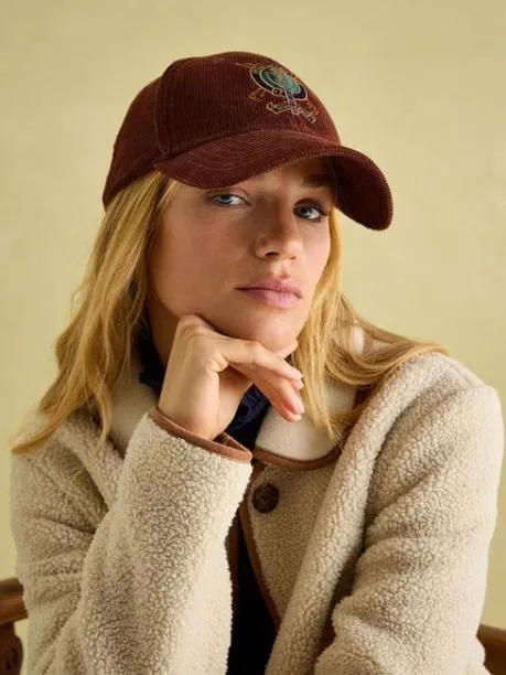 Hats Gloves and Scarves MenWomen Joules Burgundy Corduroy Cap