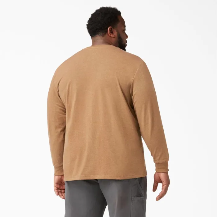 Heavyweight Heathered Long Sleeve Henley TShirt Brown Duck Heather Brown Duck Heather bdh Men Dickies Long Sleeve Work Shirts Heavyweight Heathered Long Sleeve Henley TShirt Brown Duck Heather Brown Duck Heather bdh Men Dickies Long Sleeve Work Shirts