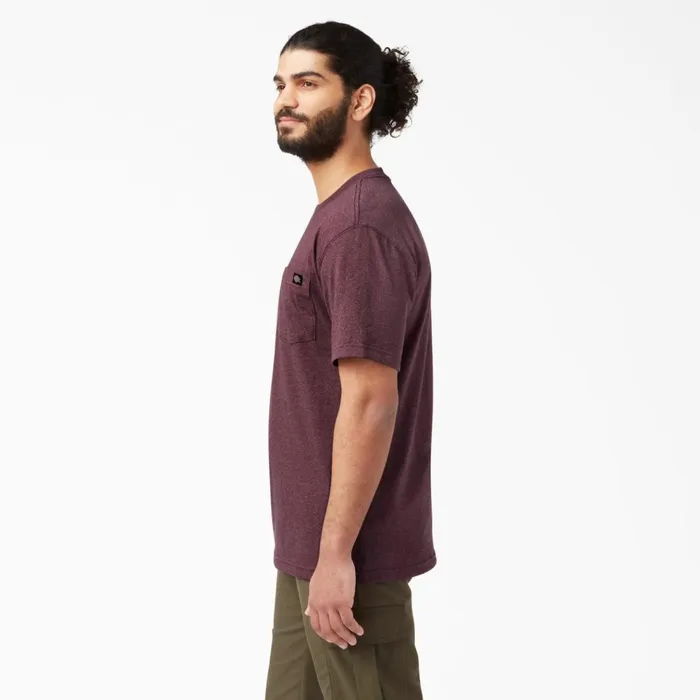 Heavyweight Heathered Short Sleeve Pocket TShirt Burgundy Burgundy byd Men Dickies TShirts Heavyweight Heathered Short Sleeve Pocket TShirt Burgundy Burgundy byd Men Dickies TShirts