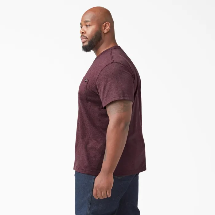 Heavyweight Heathered Short Sleeve Pocket TShirt Burgundy Burgundy byd Men Dickies TShirts Heavyweight Heathered Short Sleeve Pocket TShirt Burgundy Burgundy byd Men Dickies TShirts