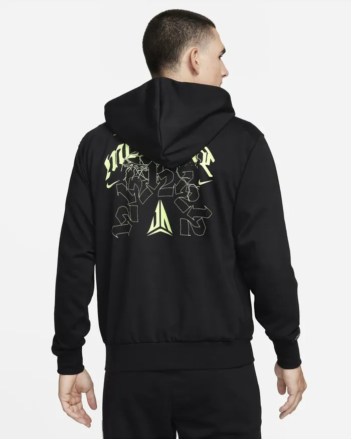 Hoodies And Sweatshirts Men Nike Ja Standard Issue Blacklime Blast