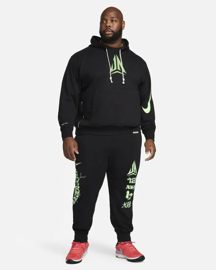 Hoodies And Sweatshirts Men Nike Ja Standard Issue Blacklime Blast