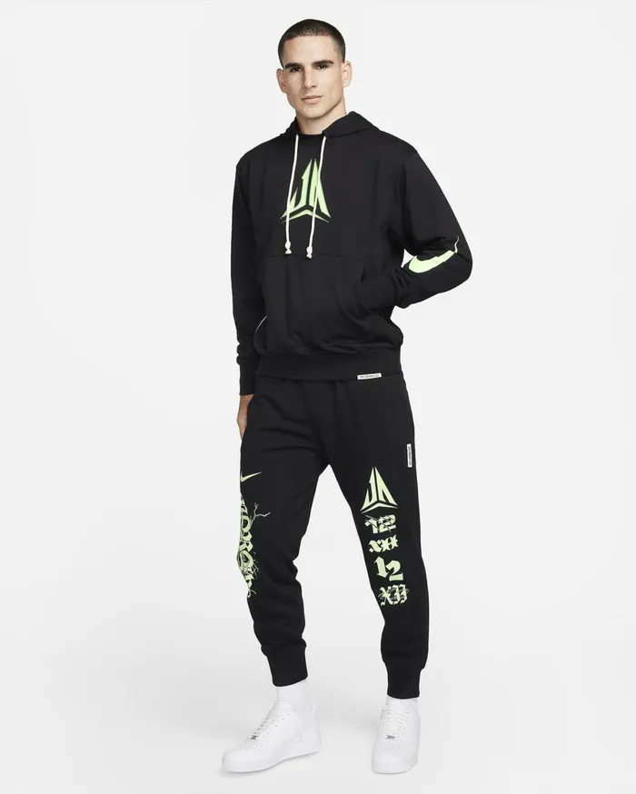 Hoodies And Sweatshirts Men Nike Ja Standard Issue Blacklime Blast