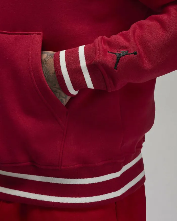 Hoodies And Sweatshirts Men Nike Jordan Flight MVP Cardinal Redblack