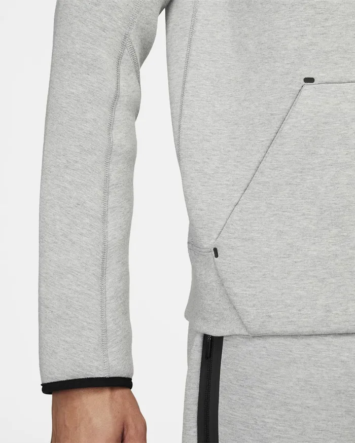 Hoodies And Sweatshirts Men Nike Sportswear Tech Fleece OG Dark Grey Heatherblack
