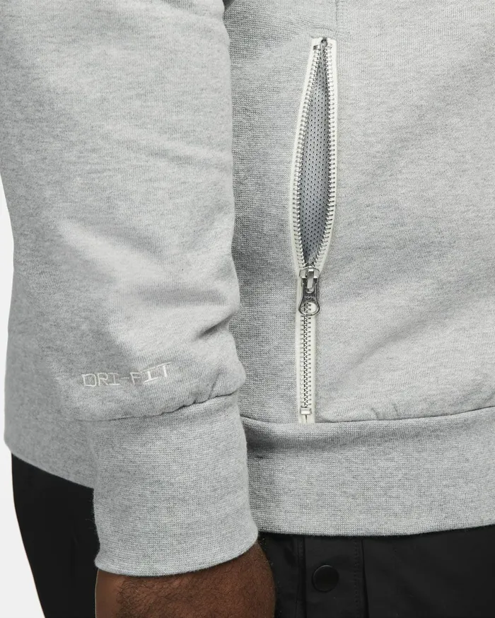 Hoodies And Sweatshirts Men Nike Standard Issue Dark Grey Heatherpale Ivory