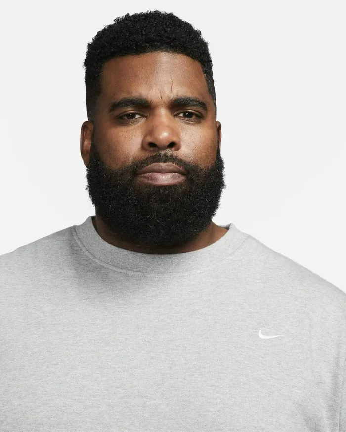 Hoodies And Sweatshirts Men Nike Standard Issue Dark Grey Heatherpale Ivory