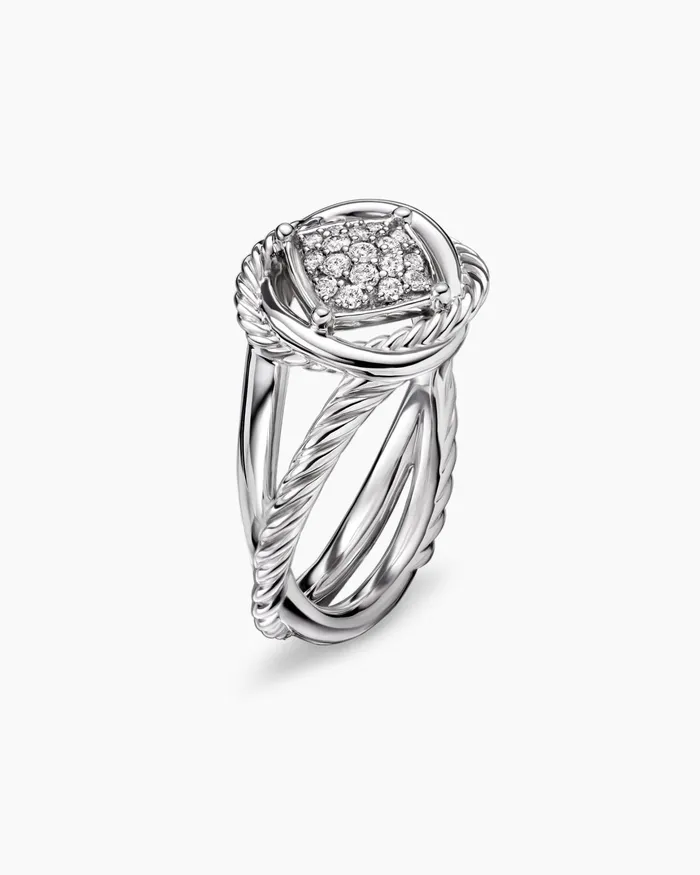 Infinity Ring In Sterling Silver With Diamonds 13mm Women David Yurman Statement Infinity Ring In Sterling Silver With Diamonds 13mm Women David Yurman Statement