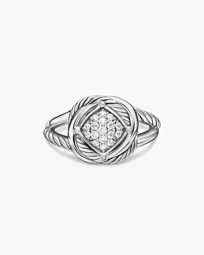 Infinity Ring In Sterling Silver With Diamonds 13mm Women David Yurman Statement Infinity Ring In Sterling Silver With Diamonds 13mm Women David Yurman Statement