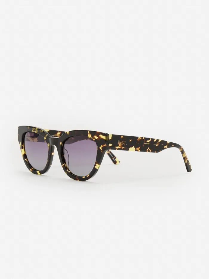 JMclaughlin Adeline Sunglasses Blackyellow Women Eyewear