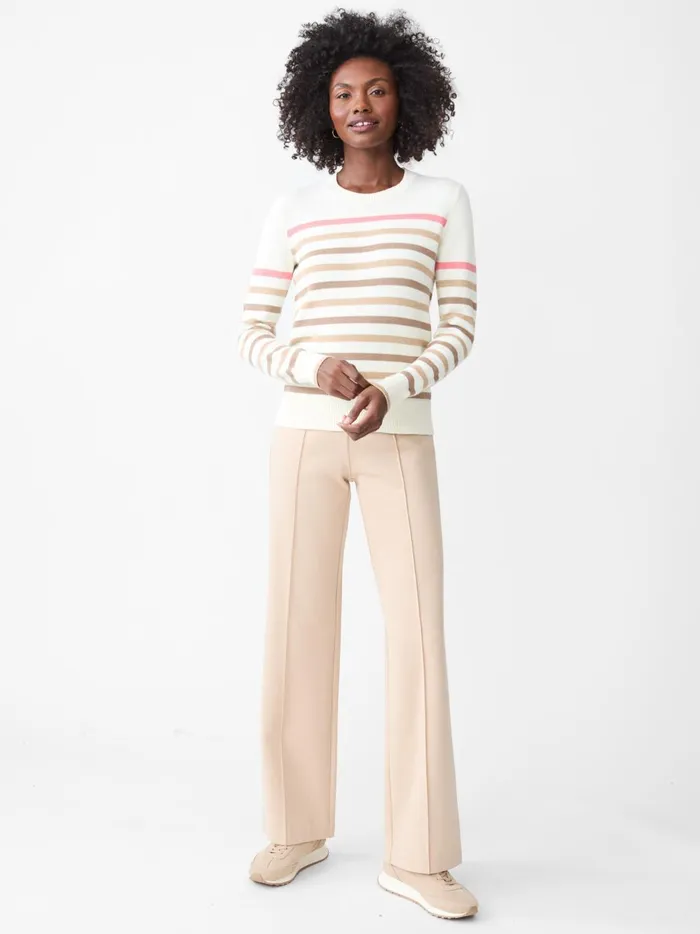 JMclaughlin Galen Sweater In Stripe Off Whitemulti Women Sweaters