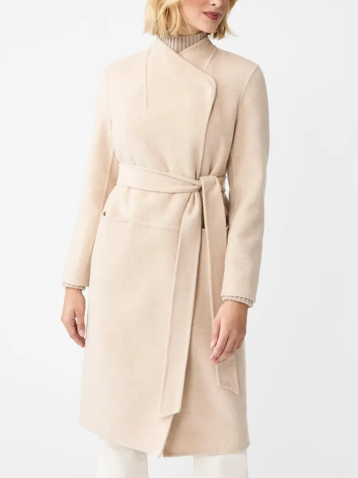 JMclaughlin Iryna Wool Coat Sand Women Jackets and Outerwear