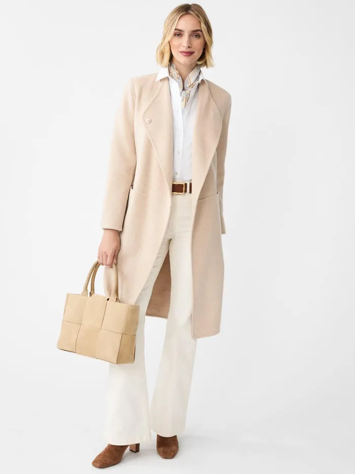 JMclaughlin Iryna Wool Coat Sand Women Jackets and Outerwear