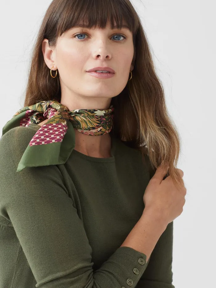 JMclaughlin Jamey Sweater Olive Green Women Sweaters
