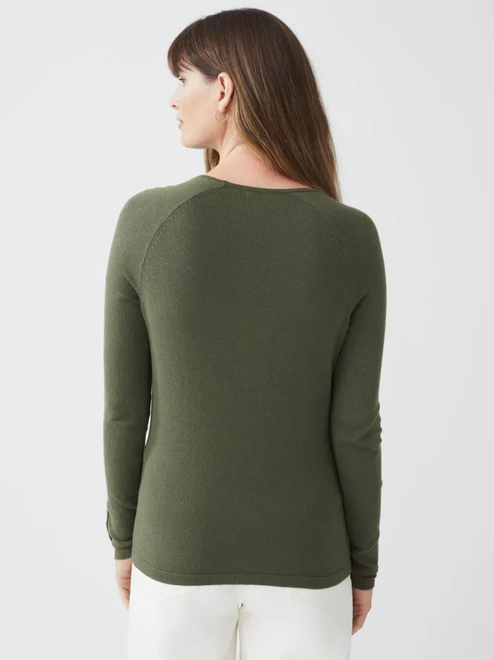 JMclaughlin Jamey Sweater Olive Green Women Sweaters