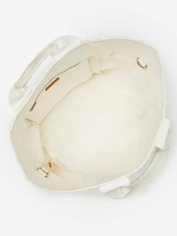 JMclaughlin Logo Tote Bag Off White Women Handbags