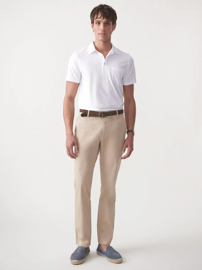 JMclaughlin Taylor StraightFit Chino In Italian Twill Khaki Men Pants JMclaughlin Taylor StraightFit Chino In Italian Twill Khaki Men Pants