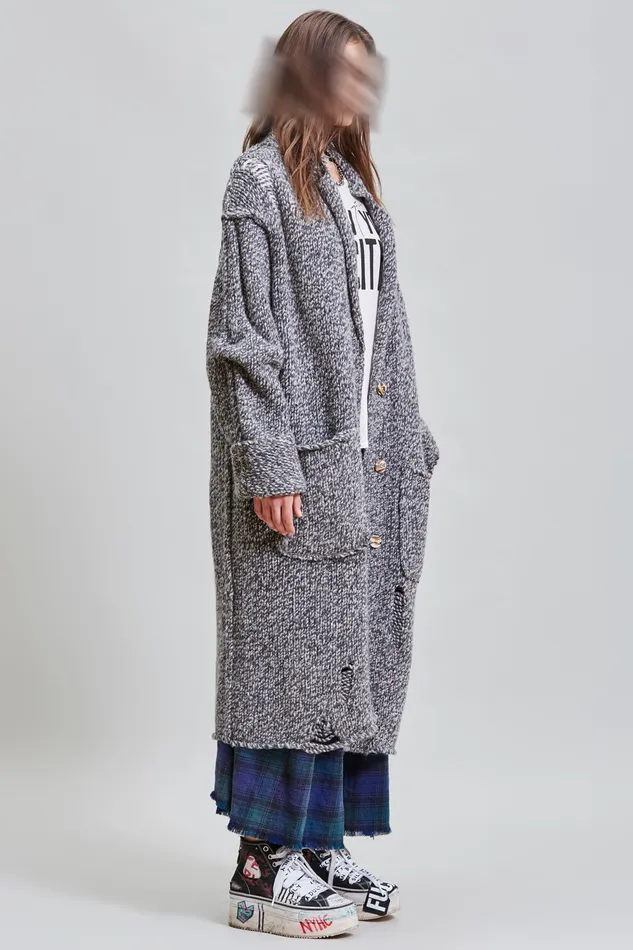 Jackets and Coats R13 Women Lapel Sweater Coat