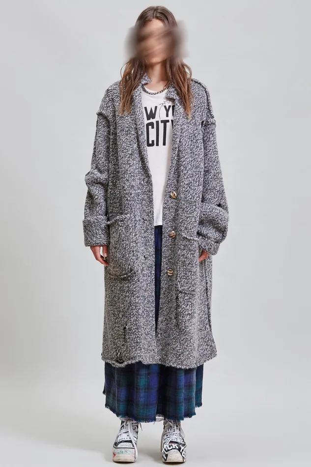 Jackets and Coats R13 Women Lapel Sweater Coat