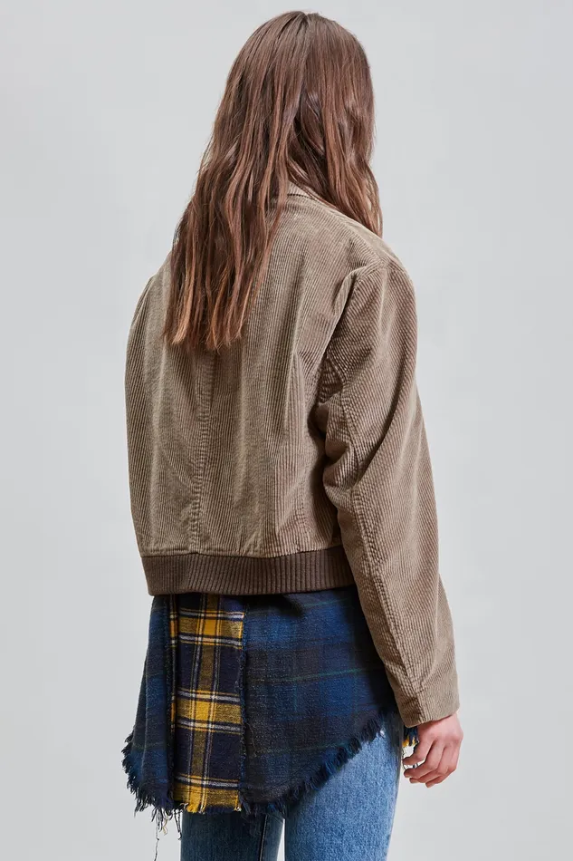 Jackets and Coats Ribbed Blazer 8211 Taupe R13 Women