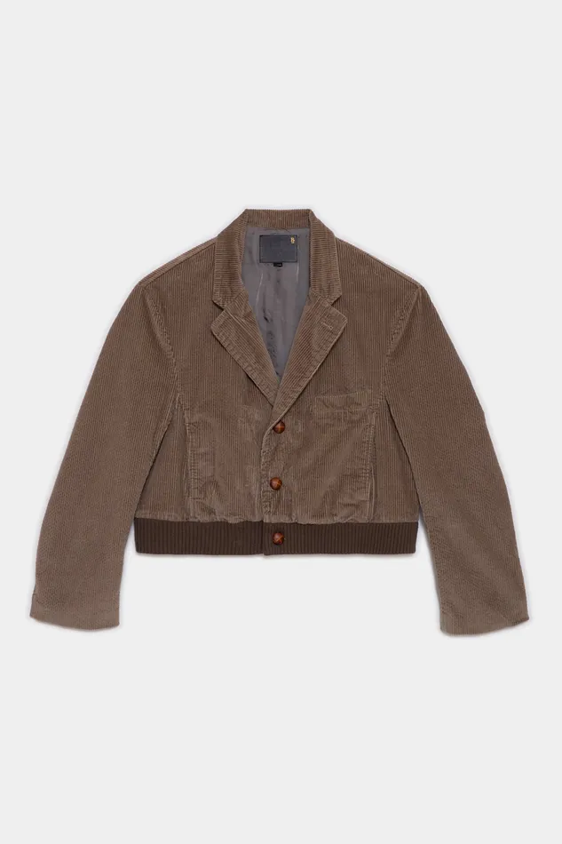 Jackets and Coats Ribbed Blazer 8211 Taupe R13 Women