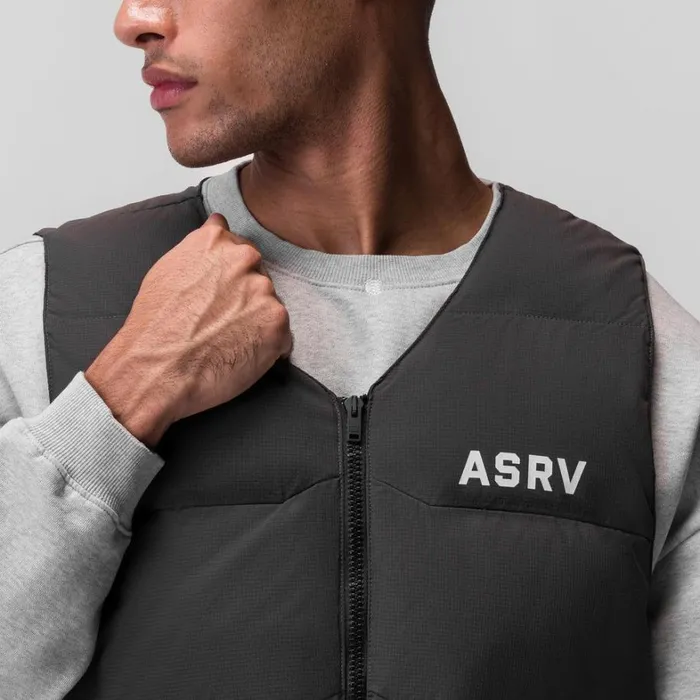 Jackets and Outerwear Men ASRV Ripstop Insulated Puffer Gilet Space Grey