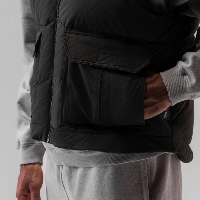 Jackets and Outerwear Men ASRV Ripstop Insulated Puffer Gilet Space Grey