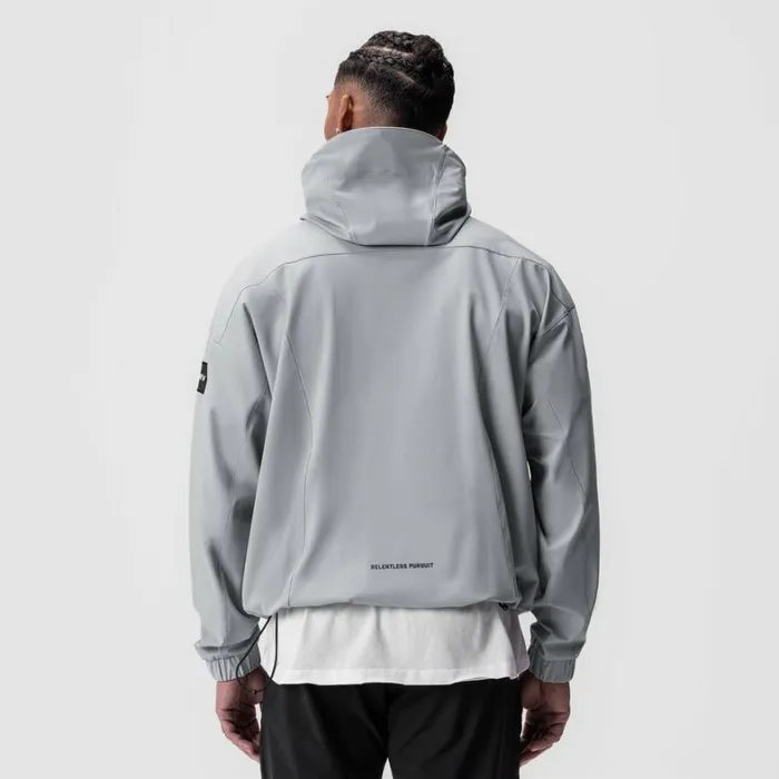 Jackets and Outerwear Men ASRV WeatherReady Anorak Jacket Slate Grey 034patch034
