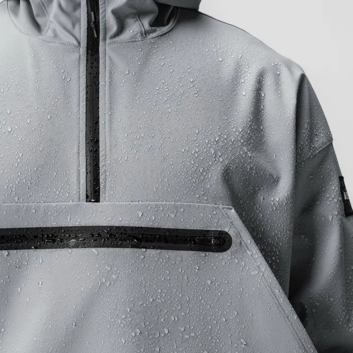Jackets and Outerwear Men ASRV WeatherReady Anorak Jacket Slate Grey 034patch034