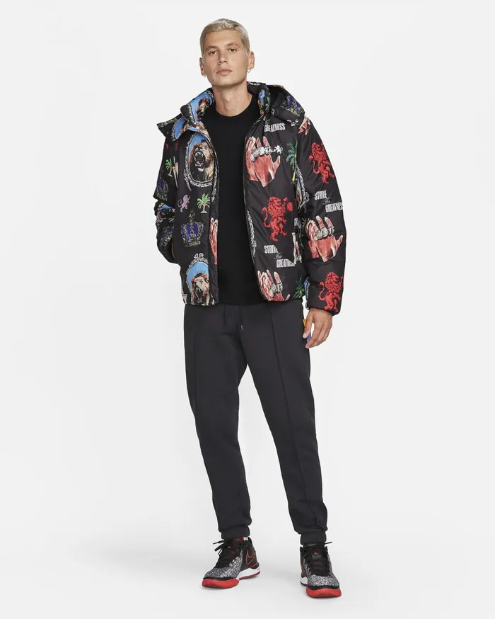 Jackets Men Nike LeBron Blackwhite