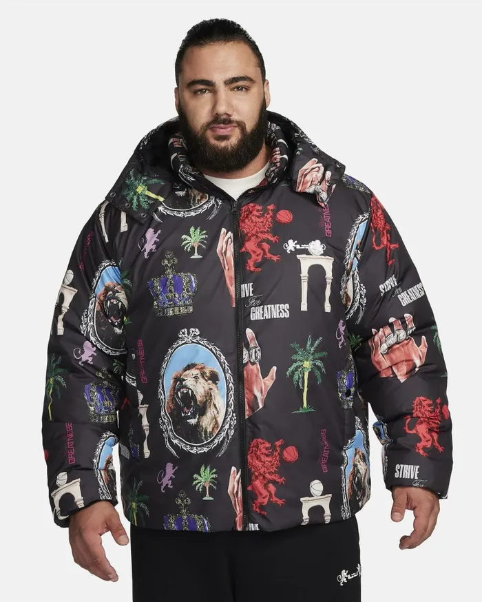 Jackets Men Nike LeBron Blackwhite