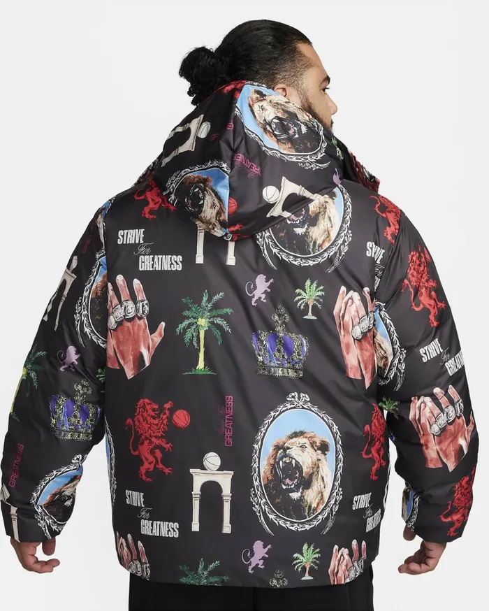 Jackets Men Nike LeBron Blackwhite